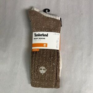 New Timberland Socks Women’s 2 Pair Wool Blend Boot Socks Casual Activewear